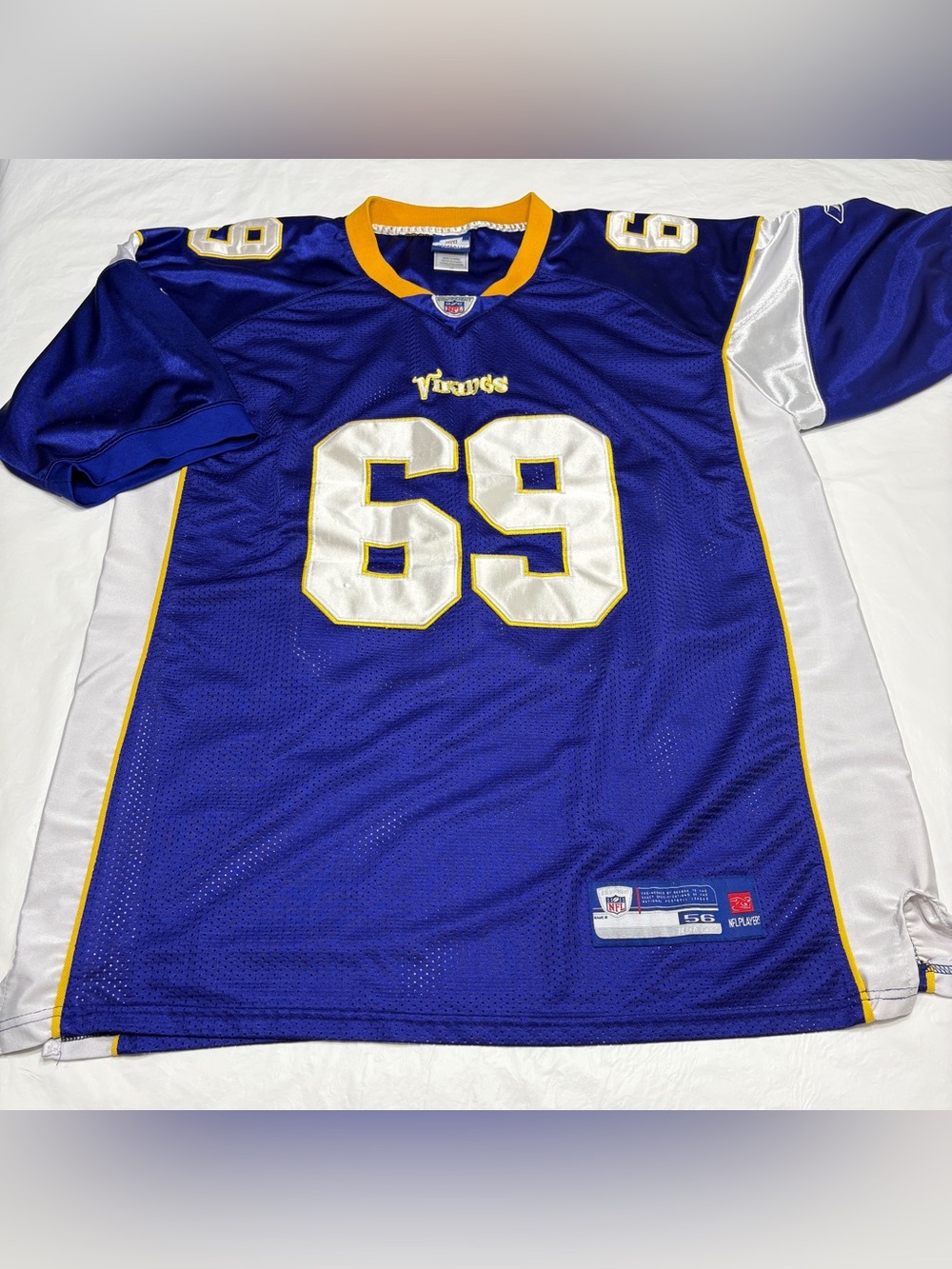 Reebok on Field Minnesota Vikings Jared Allen #69 Jersey Mens 56 3XL